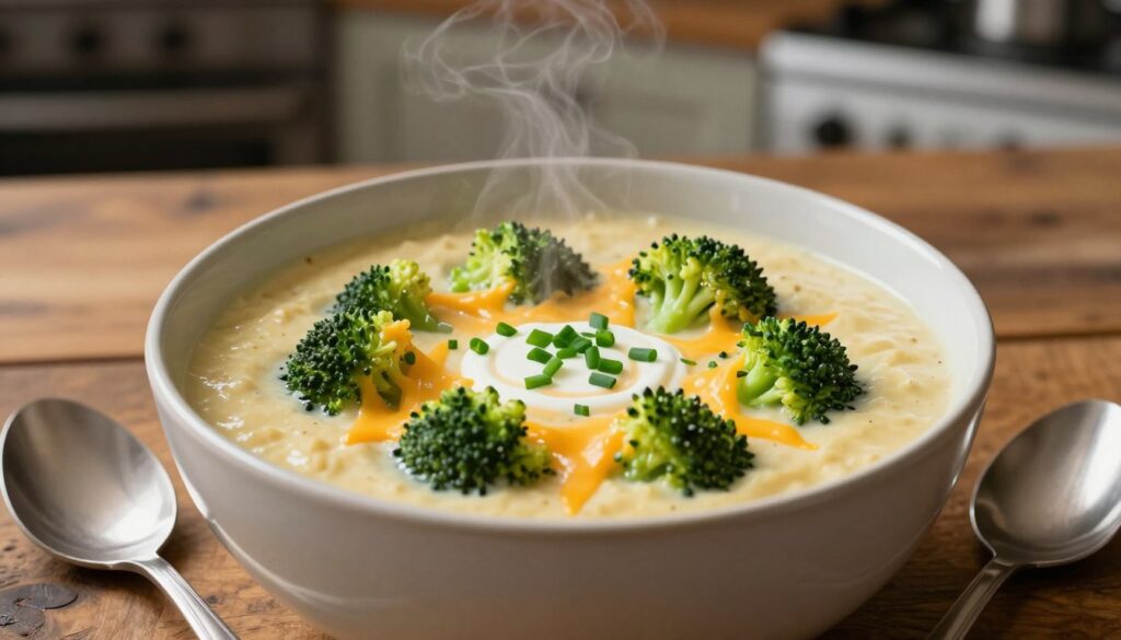 Easy Broccoli Cheddar Soup – Creamy & Cheesy